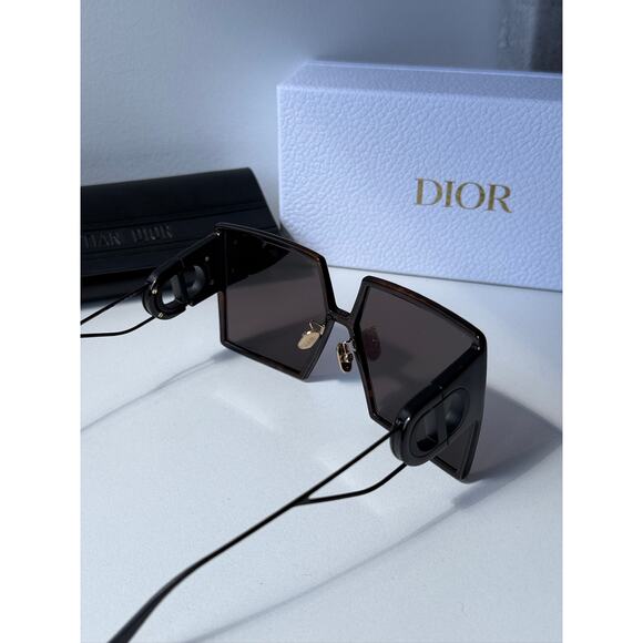 NEW Dior 30Montaigne SU Havana Brown Square Sunglasses - Picture 5 of 7
